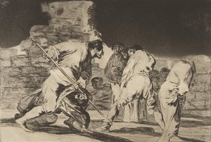 Nonsens Ordsprogene, ca. 1816-23 udgivet 1864. af Francisco de Goya