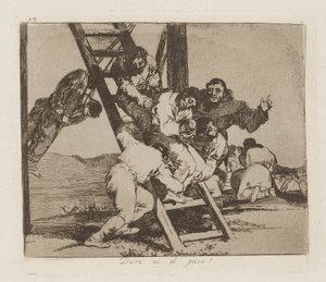 Svært er skridtet! (Vare af Francisco de Goya