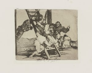 Svært er skridtet! (Vare af Francisco de Goya