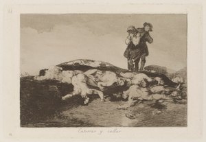 Begrav dem og hold dig stille, Plade 18 fra The Disasters of War af Francisco de Goya