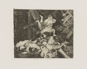 Krigens hærgen. (Krigens hærgen.), pl. 30 fra serien The Disasters of War af Francisco de Goya