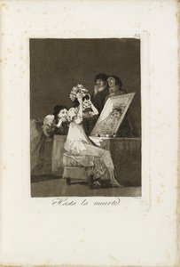 Indtil døden, 1799-1799 af Francisco de Goya