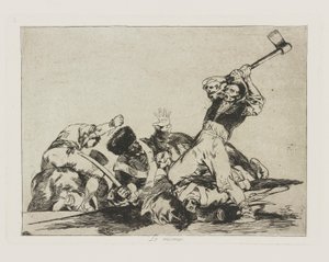 Det samme (det samme), pl. 3 Fra serien krigskatastroferne (krigskatastroferne) af Francisco de Goya