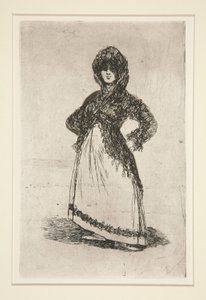 Maja [med lys baggrund] af Francisco de Goya