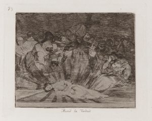 døde? Truth Has Died, Plade 79 fra The Disasters of War af Francisco de Goya