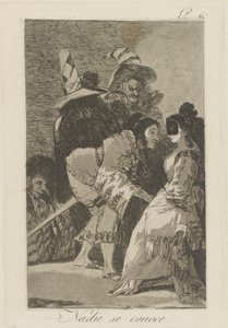 Nadie se conoce. (Ingen kender sig selv.), pl. 6 fra serien Los caprichos af Francisco de Goya