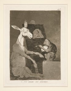 Hverken mere eller mindre (hverken mere eller mindre), pl. 41 fra serien The Whims af Francisco de Goya