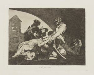 Ikke engang for dem. (Det gør heller ikke disse.), pl. 11 fra serien The Disasters of War af Francisco de Goya