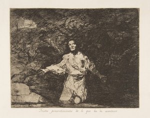 Plade1 fra The Disasters of War The Disasters of War: Sad..., ca. 1815 udgivet 1863. af Francisco de Goya