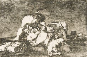 Plade 10 fra The Disasters of War The Disasters of War: Heller ikke disse. Nor..., 1810. af Francisco de Goya