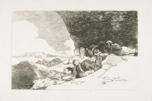 Plade 23 fra The Disasters of War Los Desastres de la Guerra: The Same Elsewhere. ..., 1810. af Francisco de Goya