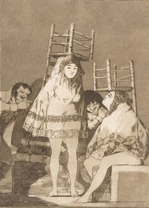 Plade 26 fra Los Caprichos: De har allerede fået en plads De har allerede fået en plads., 1799. af Francisco de Goya