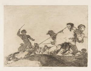 Plate 29 from The Disasters of War Los Desastres de la Guerra :: He ..., 1810 published 1863. dani af Francisco de Goya