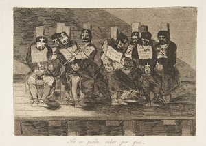 Plade 35 fra The Disasters of War Los Desastres de La Guerra: One C..., 1810 udgivet 1863. af Francisco de Goya