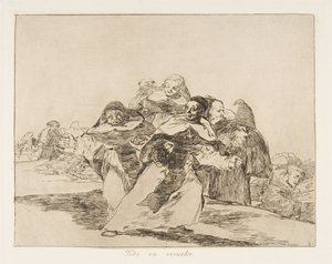 Plade 42 fra The Disasters of War Los Desastres de la Guerra: Every..., 1810 udgivet 1863. af Francisco de Goya