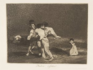 Plade 50 fra The Disasters of War The Disasters of War: A..., 1811-12 udgivet 1863. af Francisco de Goya
