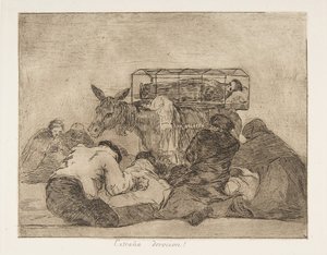 Plade 66 fra The Disasters of War Los Desastres de la Guerra..., efter 1814-15 udgivet 1863. af Francisco de Goya