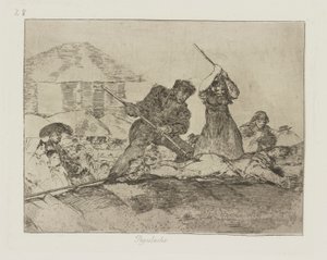 Befolkning. (Rabble.), pl. 28 fra serien The Disasters of War af Francisco de Goya