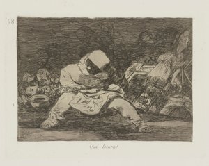 Hvilket vanvid! (Hvilken Galskab!), pl. 68 fra serien The Disasters of War af Francisco de Goya