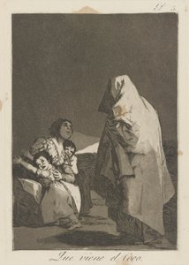 Den gale mand kommer (Here Comes the Bogey-Man.), pl. 3 fra serien The Caprices af Francisco de Goya