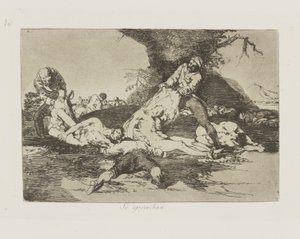 Se aprovechan. (De gør brug af dem.), pl. 16 fra serien Los desastres de la guerra (Krigens katastrofer) af Francisco de Goya