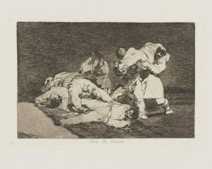 Være? det samme. (Det vil være det samme.), pl. 21 fra serien The Disasters of War af Francisco de Goya