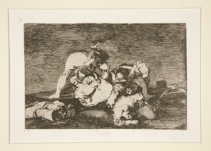 Hverken (heller [Do These] Heller), pl. 10 fra serien The Disasters of War af Francisco de Goya