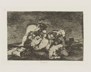 Slet ikke. (Gør heller ikke disse.), pl. 10 fra serien The Disasters of War af Francisco de Goya