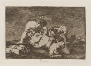 Hverken (heller [Do These] Heller), pl. 10 fra serien The Disasters of War af Francisco de Goya