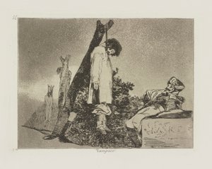 Slet ikke. (Ikke [i dette tilfælde] heller.), pl. 36 fra serien The Disasters of War af Francisco de Goya