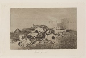 Both and More (Even Worse), Plade 22 fra The Disasters of War af Francisco de Goya