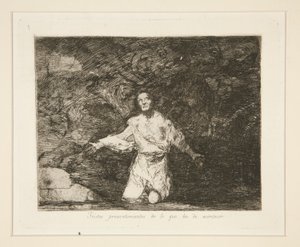 Triste forvarsler om, hvad der skal ske, pl. 1 fra The Disasters of War af Francisco de Goya