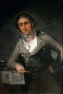 Portræt af en mand Evaristo Pérez de Castro, ca 1806. af Francisco Goya de