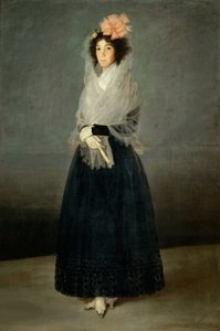 Portræt af grevinden del Carpio, Marquesa de la Solana 1757-1795, ca 1794. af Francisco Goya de
