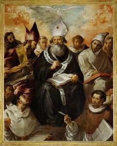 Saint Basile dictant sa doctrine - Sankt Basilius dikterer sine dogmer ...