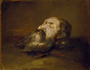 Saints hoved halshugget af Francisco Herrera the Elder