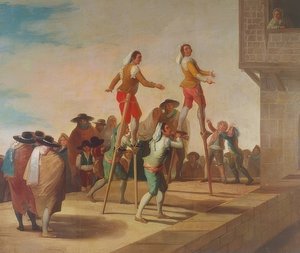 Stylterne (Los Zancos). 1791-92 af Francisco de Goya