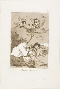 All Will Fall, tallerken 19 fra Los Caprichos af Francisco Jose de Goya y Lucientes