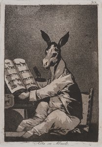 Og det var hans bedstefar også (Asta su abuelo) af Francisco de Goya