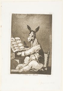 Og det var hans bedstefar, tallerken 39 fra Los Caprichos af Francisco Jose de Goya y Lucientes