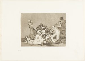 Og de er som vilde dyr, plade fem fra The Disasters of War af Francisco Jose de Goya y Lucientes