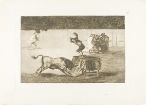 Endnu en galskab af ham i samme ring, plade 19 fra The Art of Tyrefighting af Francisco Jose de Goya y Lucientes