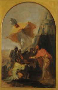 Tilsynekomst af Sankt Isodoro til Sankt Kong Fernando foran af Francisco Jose de Goya y Lucientes