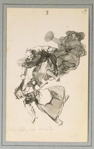 Bajan riñendo, eller De går ned og skændes af Francisco de Goya