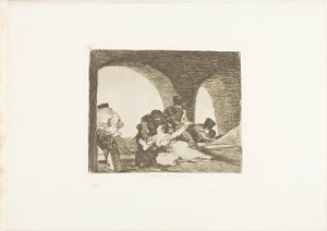 Bitter to be Present, tallerken 13 fra The Disasters of War af Francisco Jose de Goya y Lucientes