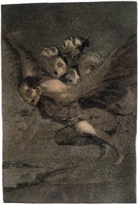 Buen Viage (Sikker tur). Vingemonstre. ca. 1802 (gravering) af Francisco Jose de Goya y Lucientes