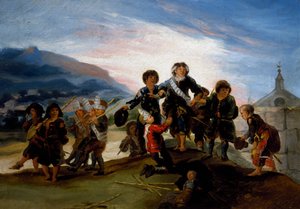 Børn, der leger med soldater af Francisco Jose de Goya y Lucientes