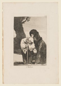 Chiton, tallerken fra "Los Caprichos", 1799 af Francisco de Goya