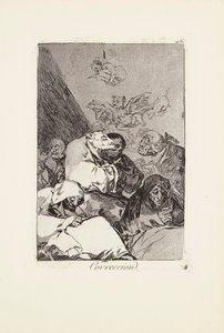 Rettelsesplade 46 fra: Los Caprichos af Francisco Jose de Goya y Lucientes