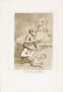 Troende erhverv, tallerken 70 fra Los Caprichos af Francisco Jose de Goya y Lucientes